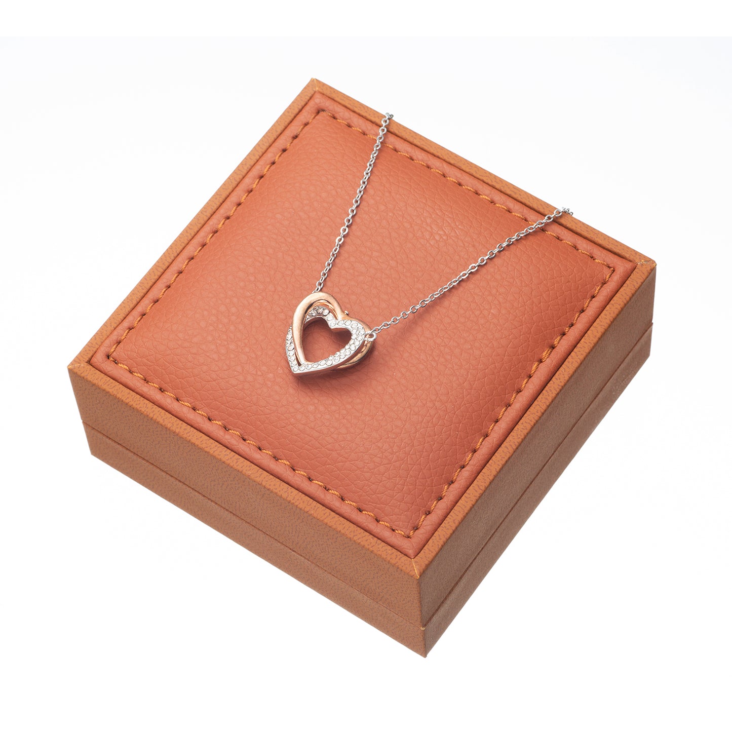 To My Soulmate - Interlocking Hearts Necklace