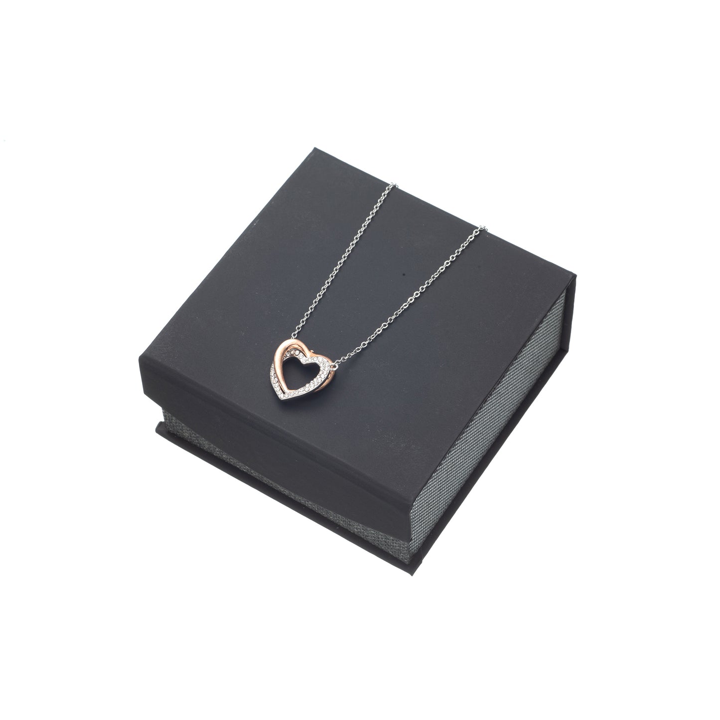 To My Soulmate - Interlocking Hearts Necklace